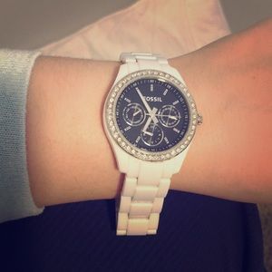 White Fossil Watch!